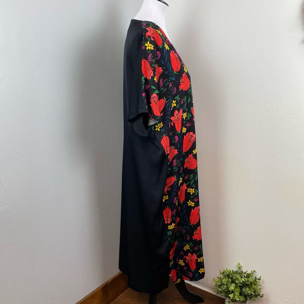 Escada Dafleur Floral Tunic Shift Dress in Black - Picture 6 of 10